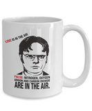 Dwight Schrute Love Is In The Air - The Office, TV Show Office Mug, Gift For Best Friend