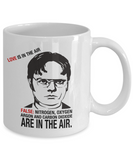 Dwight Schrute Love Is In The Air - The Office, TV Show Office Mug, Gift For Best Friend