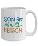 Son Of A Beach.... Summertime Fun Novelty Ceramic Novelty Mug