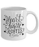 Heart Hustle Coffee 11 & 15 oz Ceramic Novelty Gift Mug