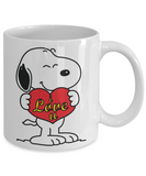 Snoopy I Love You Ceramic Mug