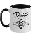 Dad To Be - 2 Toned Ceramic First Time Dads, Father's Day Novelty Gift Mug