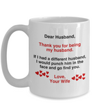 Dear Husband, Thank You For Being My Husband...