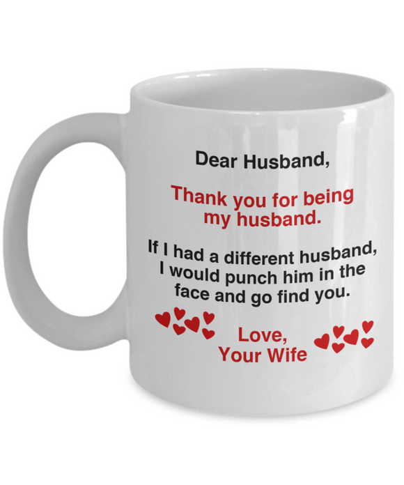 Dear Husband, Thank You For Being My Husband...