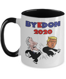 BYEDON 2020 Cartoon - Bye Don Joe Biden Donald Trump Election - Funny Novelty Gift Mug