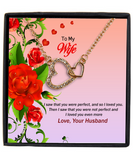 My Wife - Valentines Day Gift, Wedding Gift, Wife Necklace Message Card, Anniversary Gift, Birthday Gifts For Wife