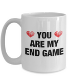 You Are My End Game - Boyfriend Valentines Gift, Great Girlfriend Gift, I Love You Mug