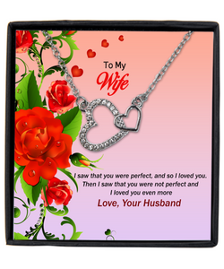 My Wife - Valentines Day Gift, Wedding Gift, Wife Necklace Message Card, Anniversary Gift, Birthday Gifts For Wife