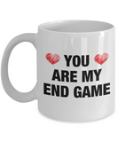 You Are My End Game - Boyfriend Valentines Gift, Great Girlfriend Gift, I Love You Mug