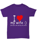 I Love My Wife - Tshirt