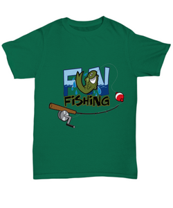 Fun Fishing Unisex Novelty T-shirt Gift