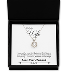 To My Wife - Forever and Always | Anniversary, Birthday, Appreciation Gift | Heart Knot Necklace
