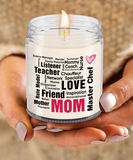 Mom - Happy Mother's Day | 9oz Vanilla Scented Soy Candle