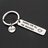 Thanks For All The Orgasms -  I Love You Keychain - Funny Valentine’s Day Gift, Gift For Boyfriend, Gift For Husband, Jewelry Keychain