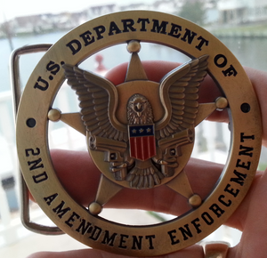 US Department Of 2nd Amendment Enforcement Belt Buckle